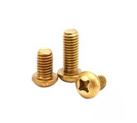 SeroNi DHAEY 10PCS 8#32 4#-40 Brass Pan Head Cross Round Head Cross Screw Brass Round Head Cross Precision Machine Screw Machine Screw(10PCS)