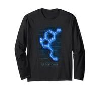 Serotonin Molecule Chemical Symbol Long Sleeve T-Shirt