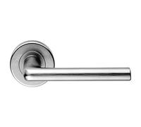 Serozzetta Eden Door Handles on Round Rose - Satin Chrome