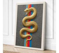 Serpent and Rainbow Modern Canvas Wall Art Print 30x20 Inch (76 x 51 cm)