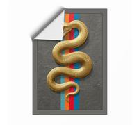 Serpent and Rainbow Modern Unframed Wall Art Print A1 (84.1×59.4cm), Wall Decor for Living Room, Bedroom, Office & Home, Art Gift