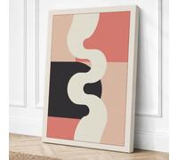 Serpent and Stone Minimalist Canvas Wall Art Print 30x20 Inch