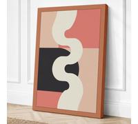 Serpent and Stone Minimalist Canvas Wall Art Print 30x20 Inch