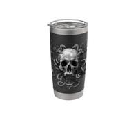 Serpent Crown Skull - Gothic Dark Art Graphic Stainless Steel Insulated Tumbler