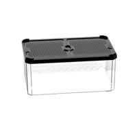 Serpent enclosure - reptile cage, stackable, snake tank, small reptile habitat, incubator, amphibian , sliding cover for frogs and bearded