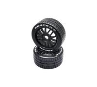 Serpent High Performance Racing Tires, 44/100mm RC Tires, Mounted on 2.9" 17mm Hex Wheels (Set of 2), Wheel/tyre set fr L+R 426 Outlaw (SER304018)