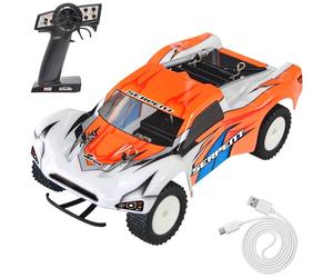 Serpent Mini Spyder 1/24 Scale RC Car with Gyro, 20km/h High Speed Electric Powered RTR Off-Road Remote Control Car, 2.4GHz Short Course Truck, High Performance with 1 Battery 1 USB Data Cable