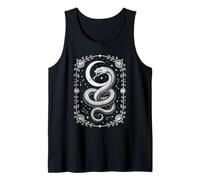 Serpent Moon Gothic Snake Crescent Lunar Cycle Tank Top