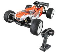 Serpent New Version 1/8 Off-Road Truggy-e RTR, High Speed, Long Life, High-Performance Electric Truggy Kit, Battery and Charger Excluded (Orange)