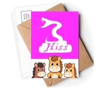 Serpent Ophidian Cruel Hiss Postcards Envelopes Cards Mailing Year Horse