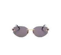 Serpenti Forever Oval Frame Sunglasses - female - Bvlgari - Sunglasses - Yellow - 58 MM - Accessories 58 MM