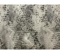 Serpentine Snake Skin Steel Faux Silk Jacquard 140cm/54" Curtain/Craft/Upholstery Fabric (A Sample)