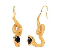 Serpentines Dangle Earrings Eye Catching Snake Shaped Ear Pendants Stylish Statement Accessories For Everyday Commute Mystical Charm Studs
