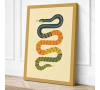 Serpents in Study Vintage Canvas Wall Art Print 18x12 Inch