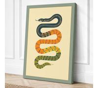 Serpents in Study Vintage Canvas Wall Art Print 30x20 Inch