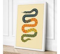 Serpents in Study Vintage Canvas Wall Art Print 30x20 Inch (76 x 51 cm)