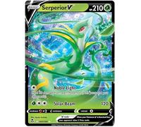 Serperior V 007/195 Ultra-Rare Rare Pokemon Card (SWSH Silver Tempest) + 1x TitanCards® Toploader