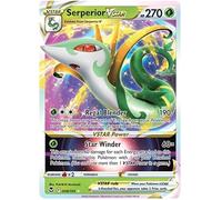 Serperior VSTAR 008/195 Rare VSTAR Pokemon Card (SWSH Silver Tempest) + 1x TitanCards® Toploader