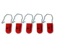 Serpro spill management 100 X Padlock Security Seals - Anti-Tamper Key Seals And Security Key Tags - High Visibility Tamper-Evident Locking Tags