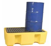 Serpro spill management 2 Drum Spill Pallet 250L Sump Capacity (Yellow)