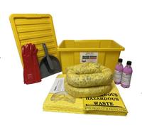 Serpro spill management 20 Litre Battery Acid And Hazchem Spill Kit With Neutraliser In A Durable Carry Bin For Safe And Efficient Spill Management