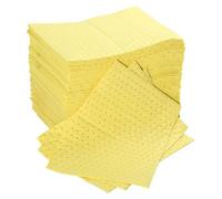 Serpro spill management 200 Lightweight Bonded Chemical Absorbent Pads - 40Cm X 50Cm - 85L Sorbency - Hazmat Safety Pads For Acid And Chemical Spills