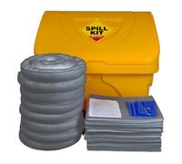 Serpro spill management 240 Litre General Purpose Spill Kit In Static Locker High-Capacity Spill Response Solution For Oil, Water, And Chemical Spills