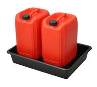 Serpro spill management 28 Litre Oil Or Chemical Bunded Drip And Spill Tray 64 X 49 X 12 Cm Pallet With Removable Grid