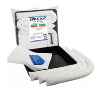 Serpro spill management 30 Litre Oil & Fuel Spill Kit With Drip Tray - Compact Emergency Response For Trucks, Workshops & Tight Spaces