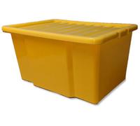 Serpro Spill Management 35 Litre Yellow Plastic Storage Box With Lid