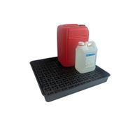 Serpro spill management 60 X 60 Cm Bunded Drum Tray - Heavy-Duty Spill Containment For 25L Oil & Chemical Drums (28L Bund Capacity)