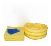 Serpro spill management 65 Litre Chemical Spill Kit Refill - Includes Absorbent Socks, Pads, Disposal Bags & Instruction Sheet