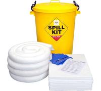 Serpro spill management 90 Litre Oil And Fuel Spill Kit For Use With Hydraulic Oil, Engine Oil, Lubricating Oil, Solvnts. Will Not Absorb Water.
