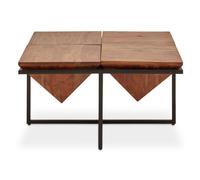 serra pyramid shape acacia wood coffee table in acacia