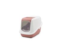 Savic Nestor Cat Toilet Home - White/Earth Pink