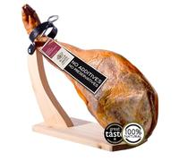 Serrano Ham Leg with Stand | Whole Paleta Shoulder 4-4.5kg Spanish Jamon | Great Taste Award-Winner 2020 | Expertly Cured Ham Leg | 100% Natural Authentic Spanish Ham | No Additives or Preservatives