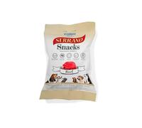 Serrano Soft Snack Dog Treats Mixed Flavours Chicken-Ham-Beef-Liver Rich in Protein Low Fat Easy to Digest Enriched with Nutrients Ideal for All Breeds Training Reward or Daily Treat Beef-pck of 2