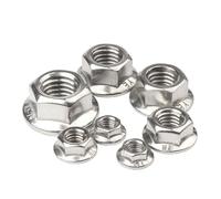 Serrated Flange Hexagon Nuts 304 Stainless Steel M3-M20 Locking(M8 X 10pcs)