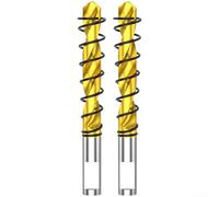 Serrated Grooving Drill Bit, 6mm Center Drill for Metal for Plastic Jagged Sawing for Construction Maintenance(2pcs)