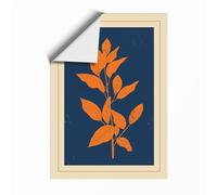 Serrated Orange Botanica Botanical Unframed Wall Art Print A3 (42×29.7cm), Wall Decor for Living Room, Bedroom, Office & Home, Art Gift