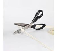 Serrated Scalloped Edge Pinking Shears, Multi-Functional SMT Splicing Scissors with Positioning