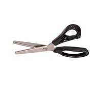 Serrated Scalloped Edge Pinking Shears, Stainless Steel Dressmaking Scissors, Zig-Zag Cut Scissors, Fabric Decorate Craft Shears with Comfort Grip Handle Sewing Supplies (Scalloped 3mm)