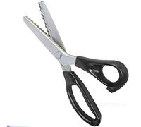 Serrated Scalloped Edge Pinking Shears, Stainless Steel Dressmaking Scissors, Zig-Zag Cut Scissors, Fabric Decorate Craft Shears with Comfort Grip Handle Sewing Supplies (Scalloped 10mm)