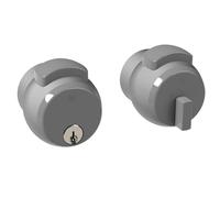 Serrature Meroni PremiApri Nova N13NAGR Door Knob for Office Door, Silver/Grey