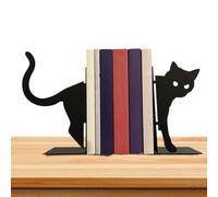 Serre-livres Animaux En Métal - Serre-livres Créatifs En Forme De Chat 20-25 Cm | Comptable De Conception Animale Mince Et Mignonne | Fournitures Décoratives En Métal Pour La Maison, Le Bureau Ou La M