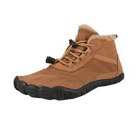 Serria Barefoot Winter Shoes Women Lightweight High Rise Hike Trekking Shoes for Backpacking Camping Ladies Walking Shoes Lightweight Hiking Camping Outdoor Trekking Boot (c-Brown, 4)
