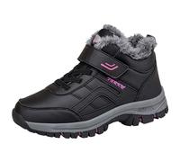 Serria Hiking Boots Women Wide Fit Lightweight Trekking High Rise Walking Shoes Fully High Rise Outdoor Hiking Trekking Shoes Approach Shoes Lightweight Breathable (#D-Hot Pink, 6)