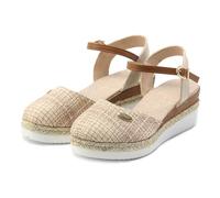 Serria Low Wedge Espadrilles Summer Sandals for Women Wide Fit Orthopedic Sandals Arch Support Closed Toe Mid Heel Sandals Strappy Party Shoes Comfortable Wedding Bridal Ankle Strap, l50OlMHoa