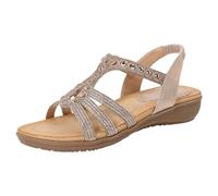 Serria Wide Fit Flat Sandals for Women Summer Sandals Strappy Flower Diamante Low Heel Flat Wedges Soft Floral Comfy Lightweight Holiday Open Toe Cosy Shoescomfortable Dressy Sandals Summer, PGbf4hhx4