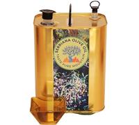 Serriana Premium Extra Virgin Olive Oil - rich, buttery aromatic olive oil from protected Spanish Mediterranean mountains. Artisan. Sustainable. Super low acidity. 3litre recycled aluminium can.